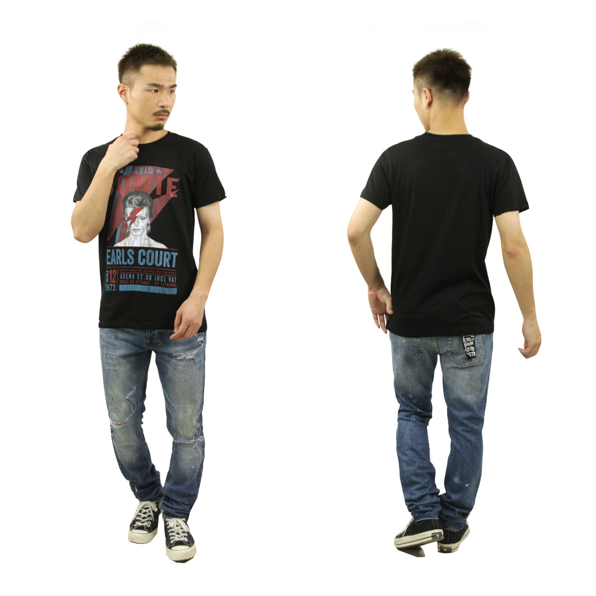 ߥ塼åƥ  ХT  MUSIC TEE åT ǥåɡܥ 륺 DAVID BOWIE EARLS COURT MUSIC TEE