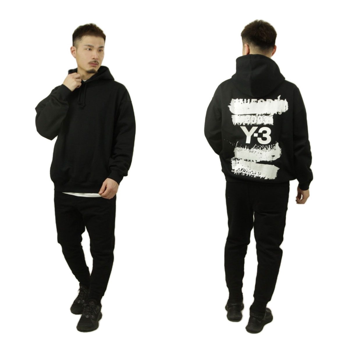 磻꡼  ѡ  Y-3 Хåץ ץ륪С աǥ U GFX HOODIE PULL PARKA JN4882 BLACK