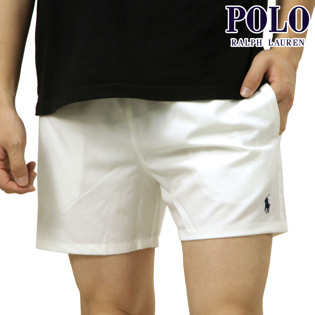 �ݥ� ���ե������ ��� ������ѥ�� ������ POLO RALPH LAUREN ���� �ȥ�󥯥��� ���� WOVEN TRUNK SWIM PANTS WHITE 710B16721 009