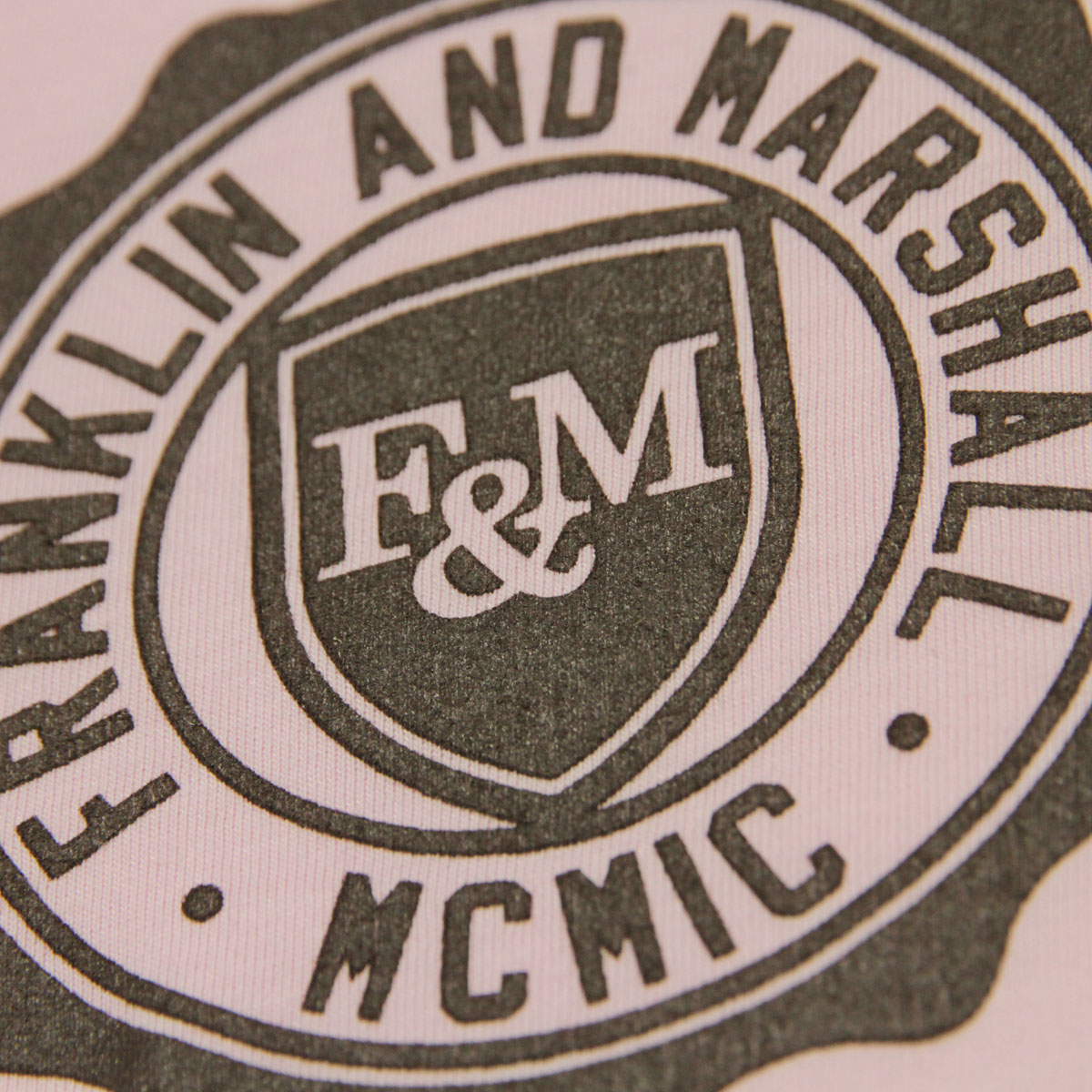 �ե�󥯥�� �ޡ������ T����� ��������Ź FRANKLIN��MARSHALL ȾµT����� ���롼�ͥå�  LOGO TEE POWDER PINK TSMF182AN 45181 4010 A61B B1C C1D D1E E11F