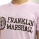 �ե�󥯥�� �ޡ������ T����� ��������Ź FRANKLIN��MARSHALL ȾµT����� ���롼�ͥå�  LOGO TEE POWDER PINK TSMF182AN 45181 4010 A61B B1C C1D D1E E11F