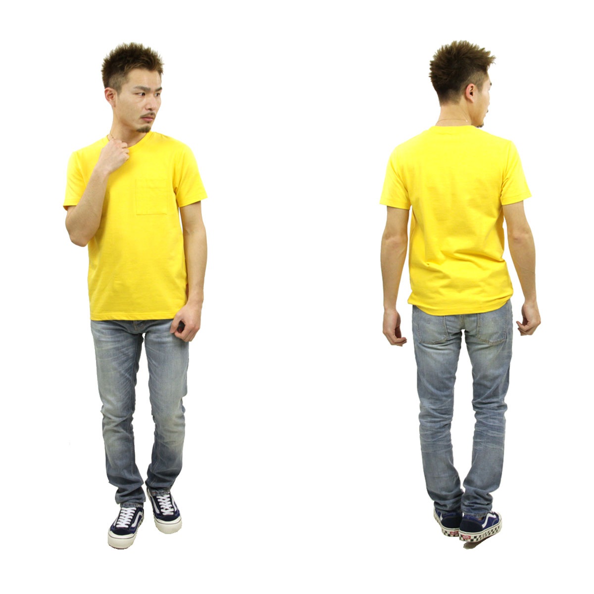 ̡ǥ T Ź Nudie Jeans ȾµT ݥåT KURT WORKER TEE SUN YELLOW C31 131532 A62B B1C C1D D1E E12F
