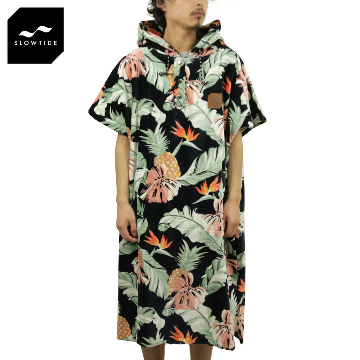  ݥ Ź SLOWTIDE ݥ MAKAI CHANGING TOWEL PONCHO L/XL ST345 BLACK A97B B3C CBD D0E E13F