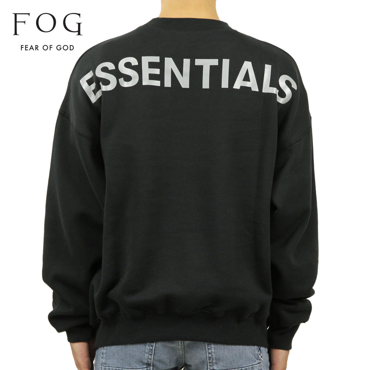 �ե������֥��å� fog essentials �������å� ��� ������ FEAR OF GOD ���å��󥷥�륺 �Хå��ץ��� FOG - FEAR OF GOD ESSENTIALS 3M CREW SWEAT FLEECE SHIRTS BLACK AA5B B1C C1D D5E E13