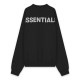 �ե������֥��å� fog essentials �������å� ��� ������ FEAR OF GOD ���å��󥷥�륺 �Хå��ץ��� FOG - FEAR OF GOD ESSENTIALS 3M CREW SWEAT FLEECE SHIRTS BLACK AA5B B1C C1D D5E E13