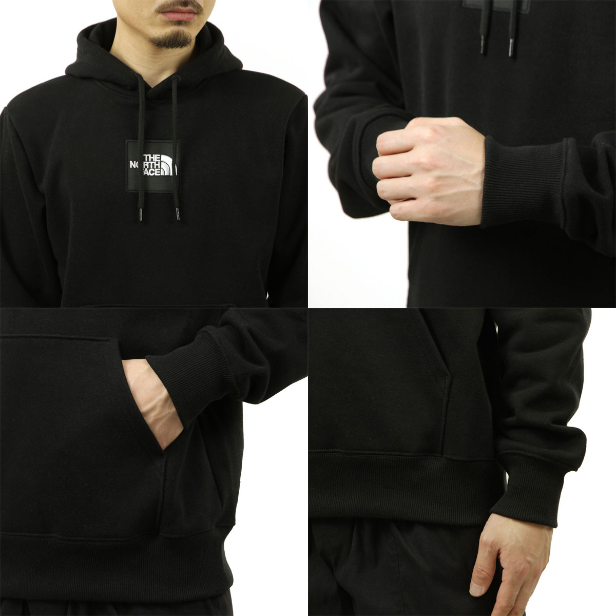 �Ρ����ե����� �ѡ����� ��� ������ THE NORTH FACE �ȥåץ� �إӡ��������� �ץ륪���С� �ա��ǥ��� M HEAVYWEIGHT BOX PULLOVER HOODIE NF0A7QC2 KX7 TNF BLACK/TNF BLACK A14B B1C C1D D5E E13F