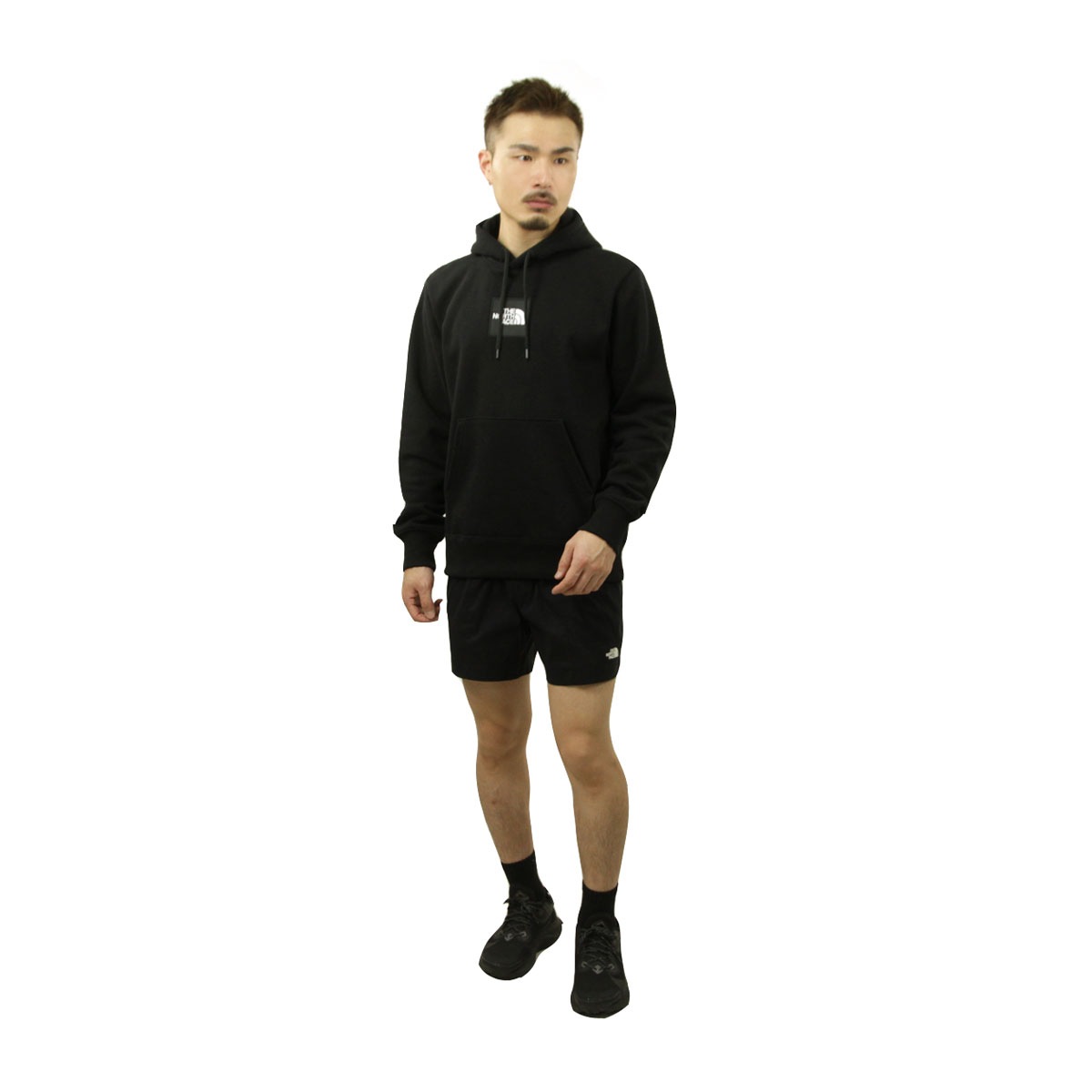 �Ρ����ե����� �ѡ����� ��� ������ THE NORTH FACE �ȥåץ� �إӡ��������� �ץ륪���С� �ա��ǥ��� M HEAVYWEIGHT BOX PULLOVER HOODIE NF0A7QC2 KX7 TNF BLACK/TNF BLACK A14B B1C C1D D5E E13F