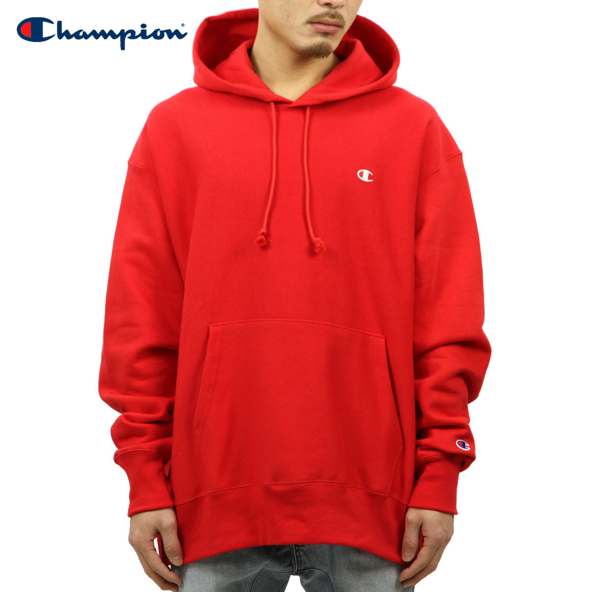 �����ԥ��� CHAMPION ������ ��� ��С����������� �ץ륪���С��ѡ����� REVERSE WEAVE HEAVYWEIGHT 12oz PULLOVER HOODIE GF68 TEAM RED SCARLET AA4B B1C C1D D5E E11F