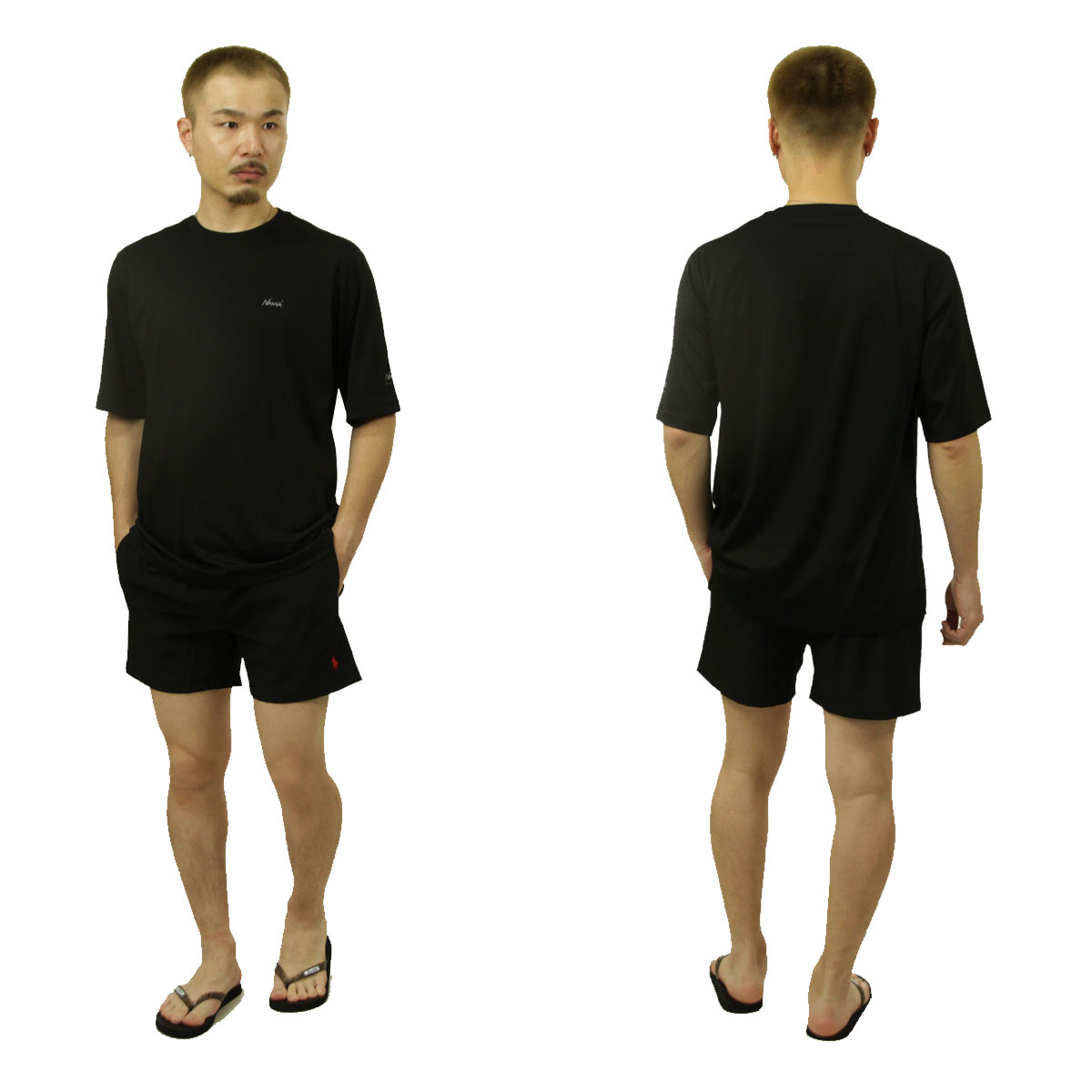 �ݥ� ���ե������ ��� ������ѥ�� ������ POLO RALPH LAUREN ���� �ȥ�󥯥��� ���� WOVEN TRUNK SWIM PANTS POLO BLACK 710B16721 010