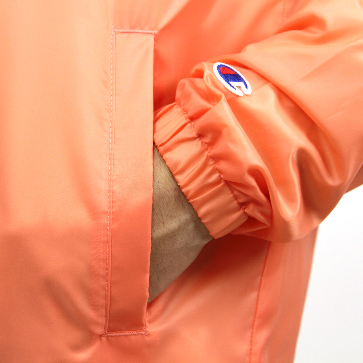 �����ԥ��� CHAMPION ������ ��� ���������㥱�å� �������� COACHES JACKET WEST BREAKER EDITION V0100 RIPE PAPAYA RED AA4B B1C C1D D4E E11F