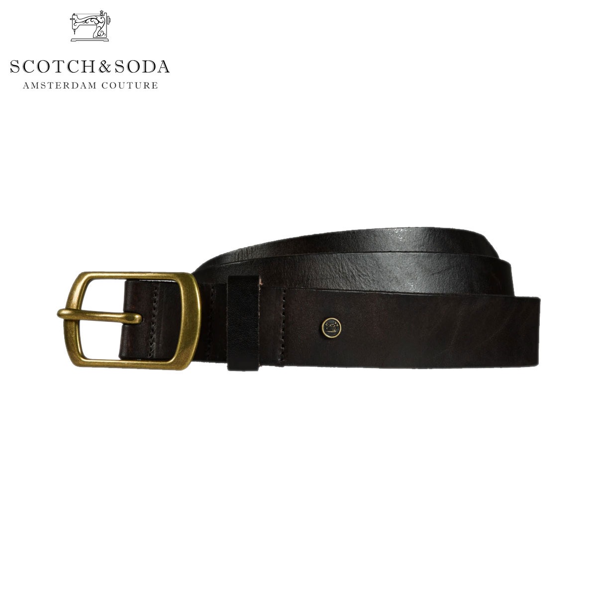 �����å�����ɥ����� �٥�� ��� ��������Ź SCOTCH��SODA �쥶���٥�� BASIC NOS CLASSIC LEATHER BELT BROWN 153665 89300 38 A39B B1C C3D D6E E04F