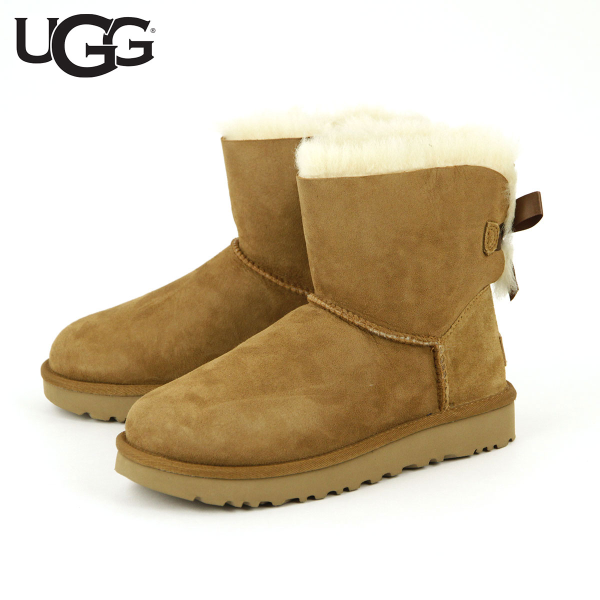 ���� �֡��� ��ǥ����� ������ UGG �ߥ˥٥��꡼�ܥ��� �ࡼ�ȥ�֡��� MINI BAILEY BOW �� 1016501-CHE CHESTNUT A31B B1C C4D D1E E04F