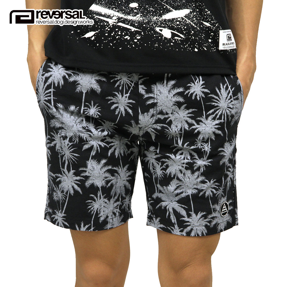 ��С����� ���硼�ȥѥ�� ��� ��������Ź REVERSAL �ܥȥॹ  PALM ALOHA SHORTS sf16ss009a SURF ALOHA BLACK A06B B1C C2D D4E E02F