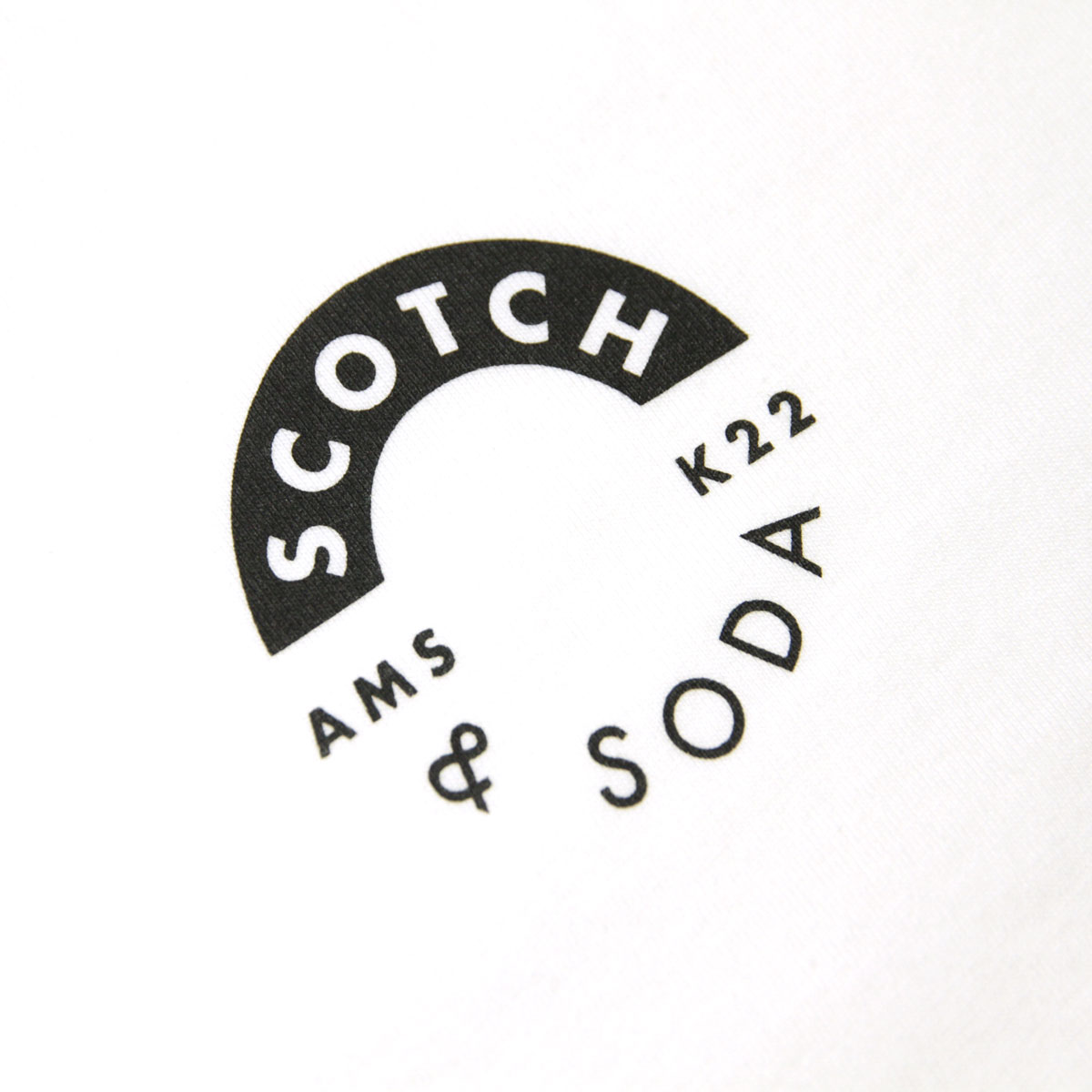 �����å�����ɥ����� T����� ��� ��������Ź SCOTCH��SODA ���롼�ͥå� ���åȥ� ȾµT����� SCOTCH&SODA LOGO CHEST PRINTED CREWNECK TEE D ECRU MELANGE 162381 0171 44416 30 A39B B1C C1D D1E E01F