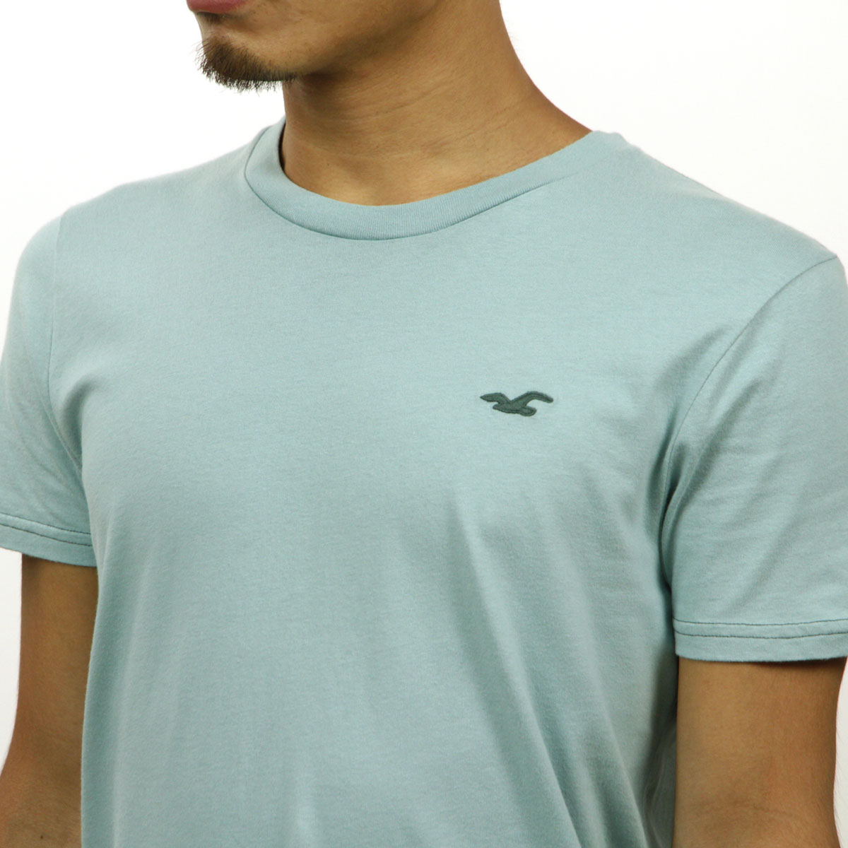 �ۥꥹ���� T����� ��� ������ HOLLISTER ȾµT����� ���롼�ͥå�T����� �����֥إ� Curved Hem T-Shirt 324-368-0625-320 A03B B1C C1D D1E E08F