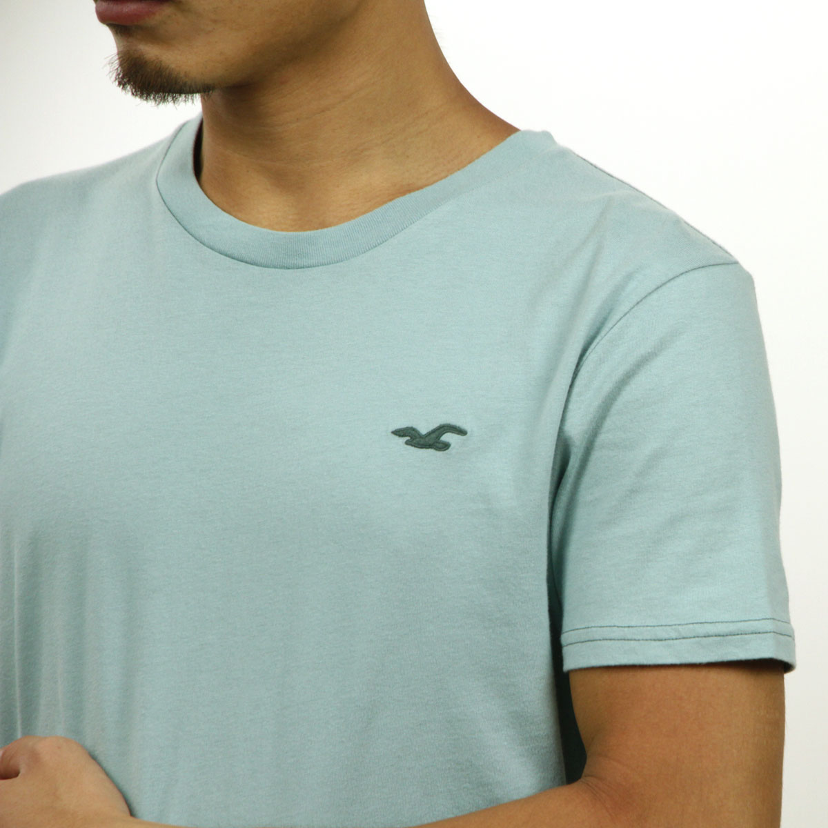 �ۥꥹ���� T����� ��� ������ HOLLISTER ȾµT����� ���롼�ͥå�T����� �����֥إ� Curved Hem T-Shirt 324-368-0625-320 A03B B1C C1D D1E E08F