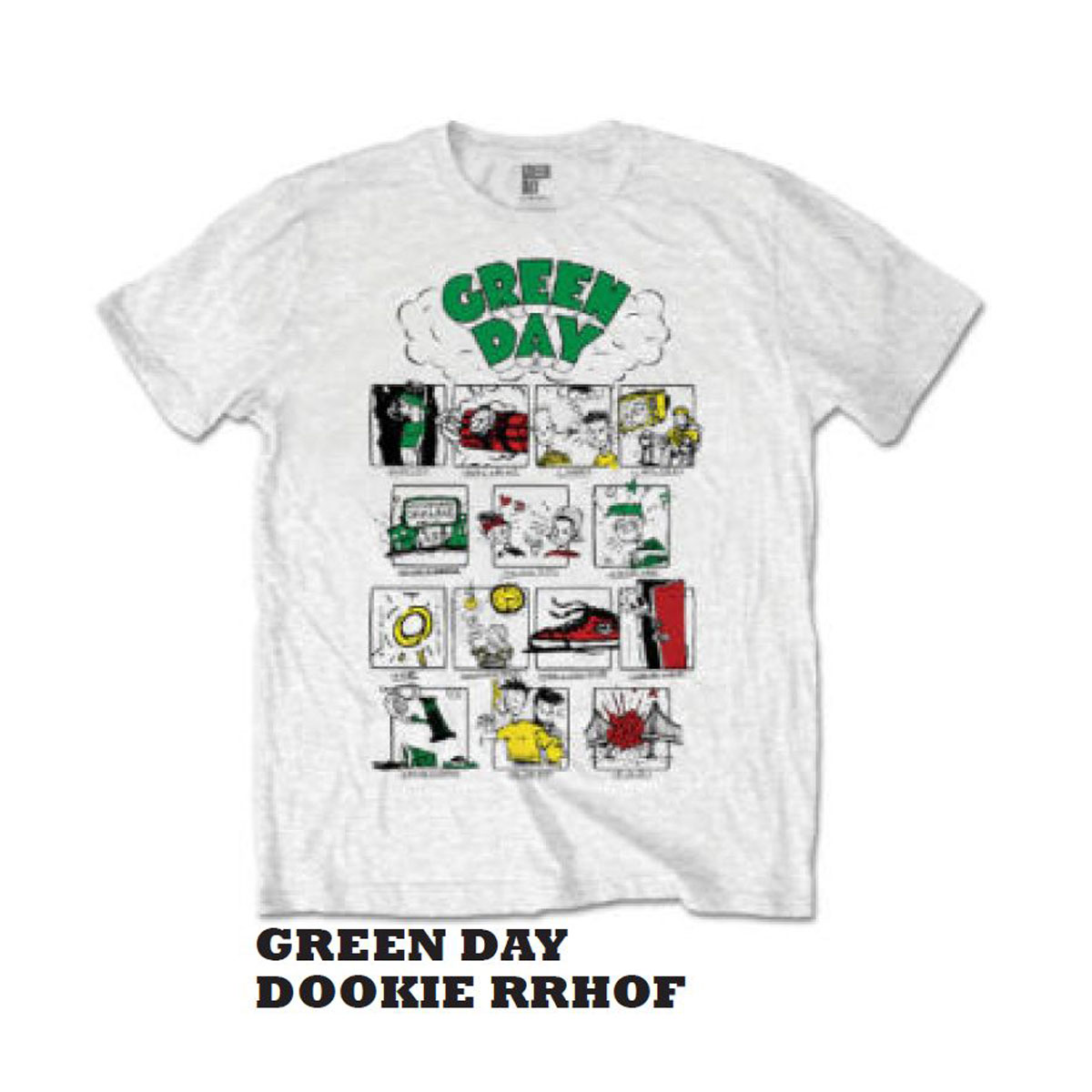 �ߥ塼���å��ƥ� ��� �Х��T����� ������ MUSIC TEE ���å�T����� ���꡼�󡦥ǥ� �ɥ������� GREEN DAY DOOKIE RRHOF MUSIC TEE AB5B B1C C1D D1E E01F