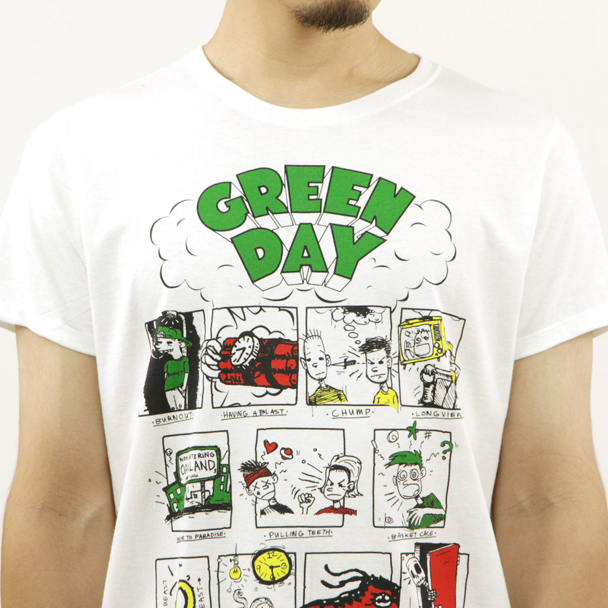 �ߥ塼���å��ƥ� ��� �Х��T����� ������ MUSIC TEE ���å�T����� ���꡼�󡦥ǥ� �ɥ������� GREEN DAY DOOKIE RRHOF MUSIC TEE AB5B B1C C1D D1E E01F