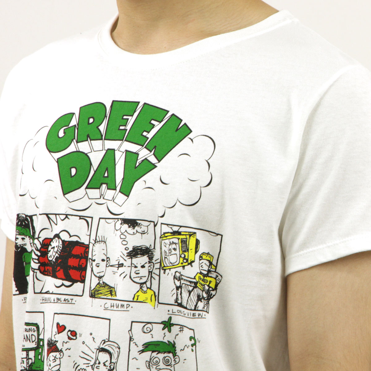 �ߥ塼���å��ƥ� ��� �Х��T����� ������ MUSIC TEE ���å�T����� ���꡼�󡦥ǥ� �ɥ������� GREEN DAY DOOKIE RRHOF MUSIC TEE AB5B B1C C1D D1E E01F