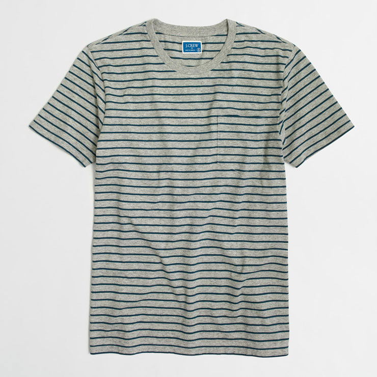 ���������롼 T����� ������ J.CREW ȾµT�����  SLIM STRIPED T-SHIRT f4640 A38B B1C C1D D1E E02F