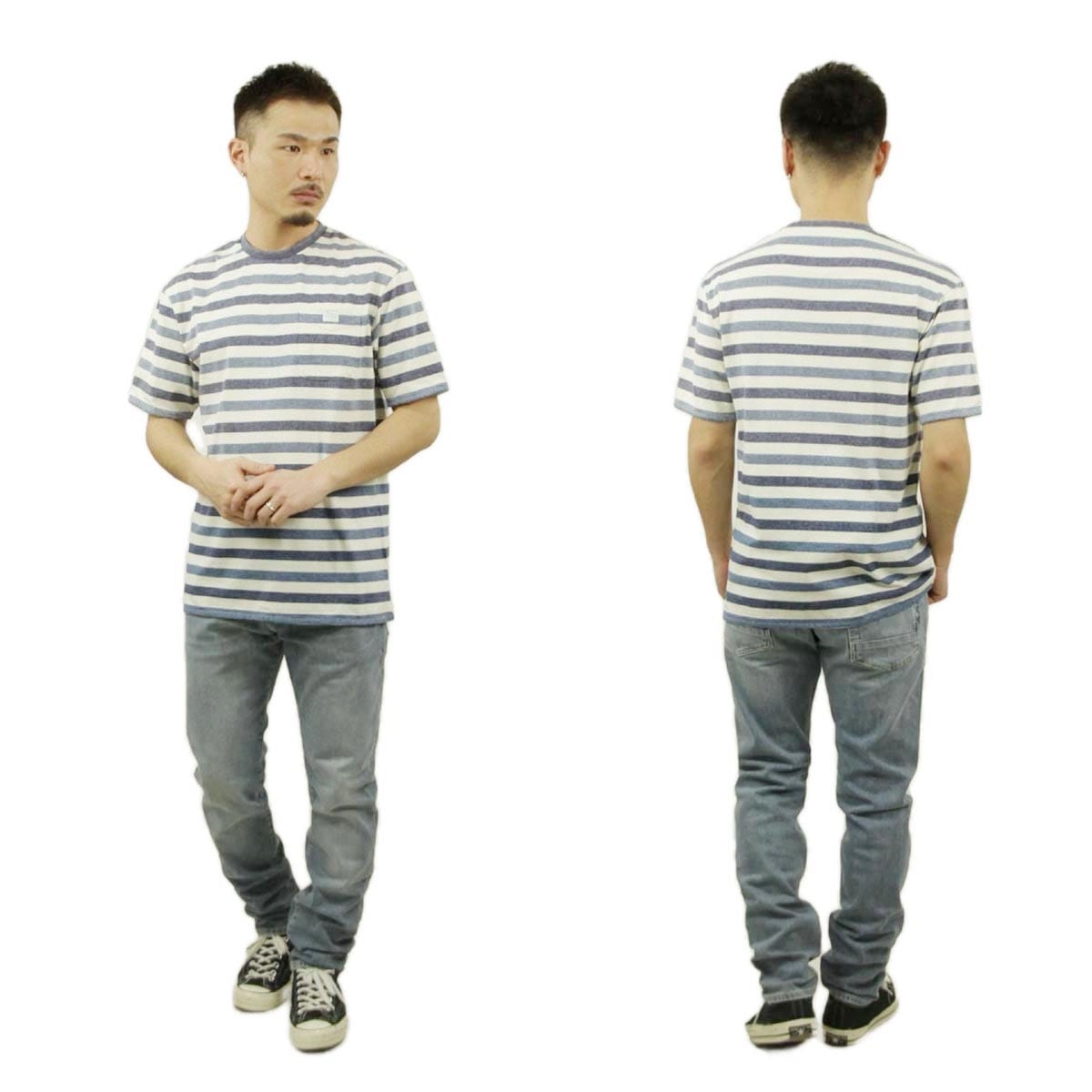 �����å�����ɥ����� ��� ȾµT����� ��������Ź SCOTCH��SODA ���롼�ͥå� �ܡ����� �ݥ�T WASHED STRIPED RELAXED-FIT T-SHIRT 169886 0217 COMBO A