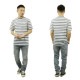 �����å�����ɥ����� ��� ȾµT����� ��������Ź SCOTCH��SODA ���롼�ͥå� �ܡ����� �ݥ�T WASHED STRIPED RELAXED-FIT T-SHIRT 169886 0217 COMBO A