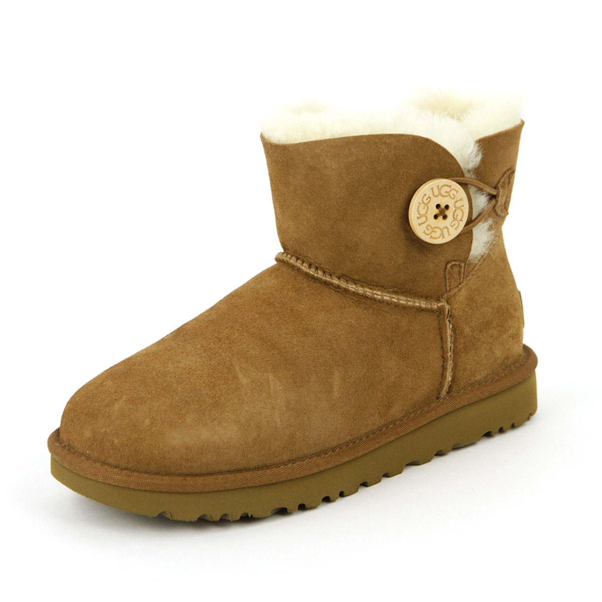 ���� �֡��� ��ǥ����� ������ UGG �ߥ˥٥��꡼�ܥ��� �ࡼ�ȥ�֡��� MINI BAILEY BUTTON �� 1016422-CHE CHESTNUT A31B B1C C4D D1E E04F