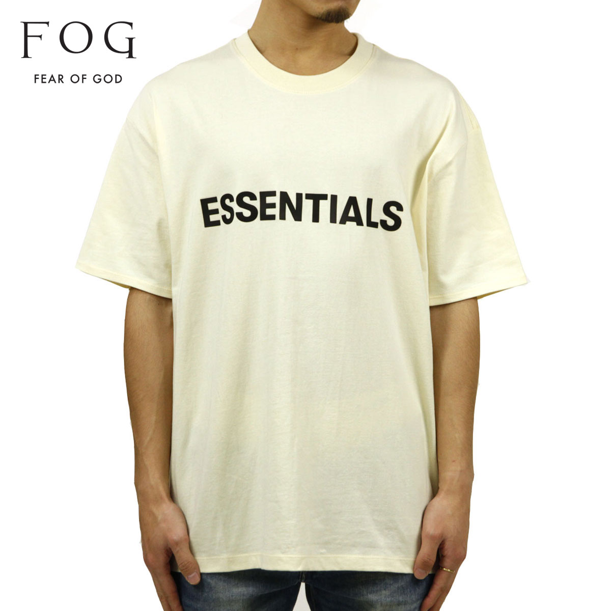 ե֥å fog essentials T   FEAR OF GOD å󥷥륺 ȾµT  롼ͥå FOG - FEAR OF GOD ESSENTIALS T-SHIRT CREAM AA5B B1C C1D D1E E18