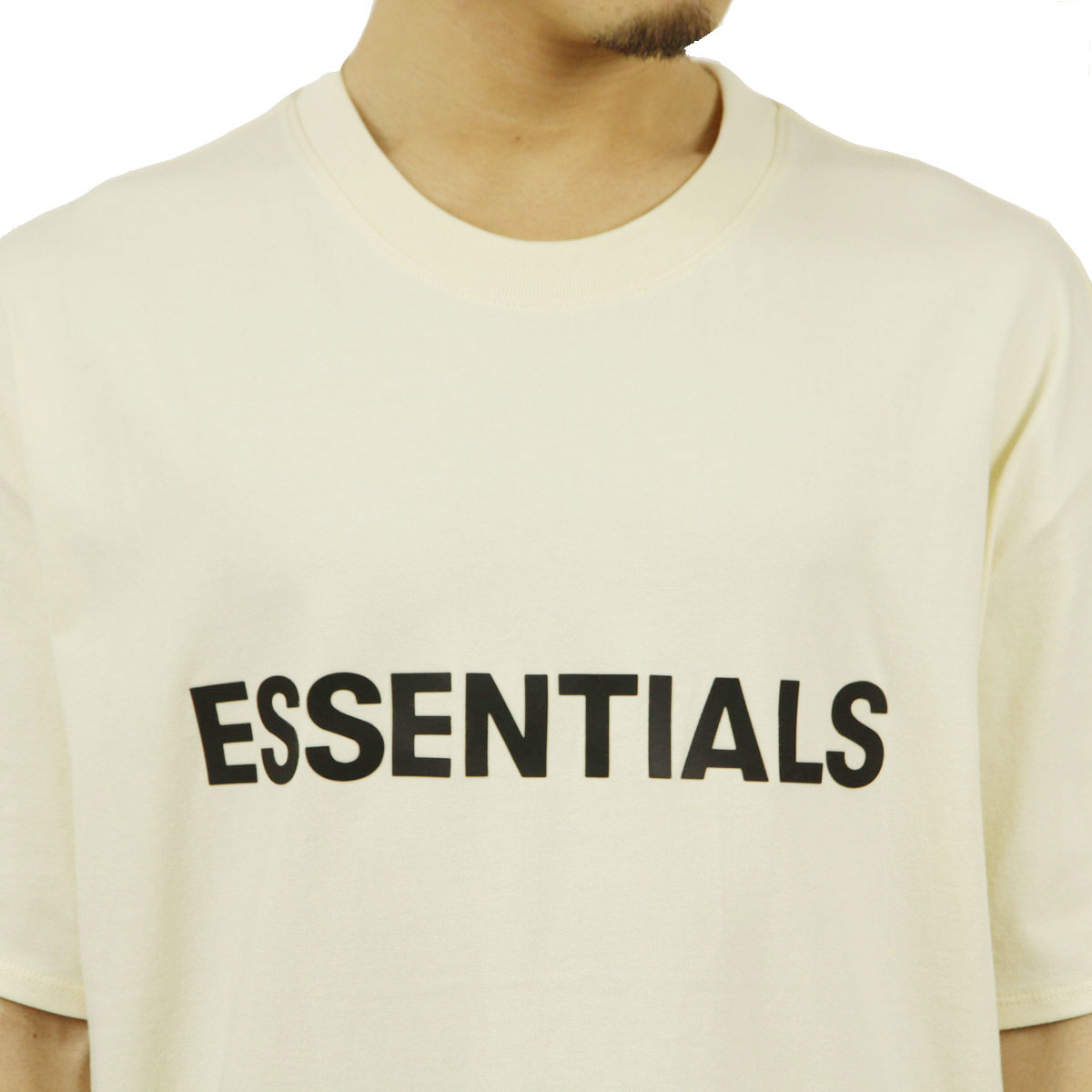 ե֥å fog essentials T   FEAR OF GOD å󥷥륺 ȾµT  롼ͥå FOG - FEAR OF GOD ESSENTIALS T-SHIRT CREAM AA5B B1C C1D D1E E18