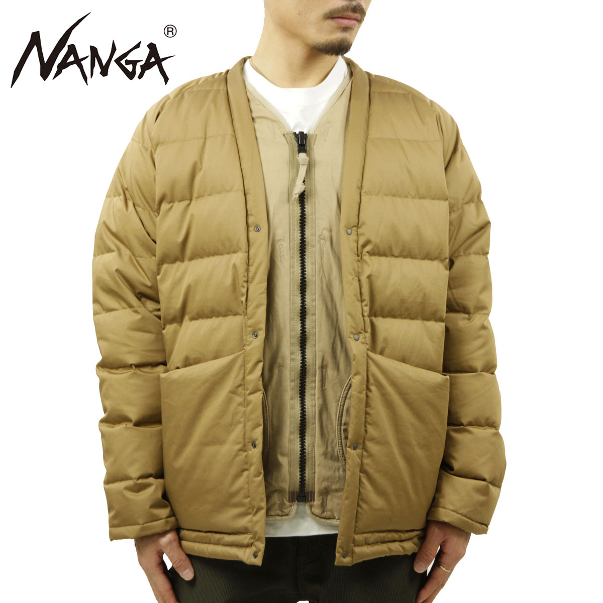ʥ   ǥ Ź NANGA  ϥƥ ȾŻ COTTON PEACH DOWN HANTEN ND2441-1A500-A BEIGE A16B B1C C1D D4E E04F
