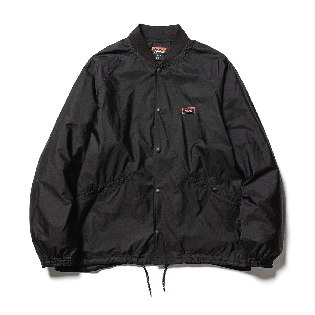 ʥ 㥱å  Ź NANGA  㥱å RIB COLLAR COACH JACKET NW2441-1E400-A BLK BLACK A16B B1C C1D D4E E13F
