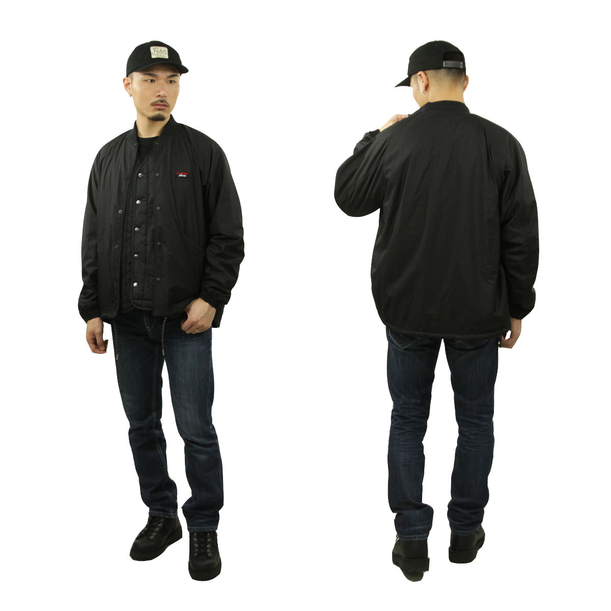 ʥ 㥱å  Ź NANGA  㥱å RIB COLLAR COACH JACKET NW2441-1E400-A BLK BLACK A16B B1C C1D D4E E13F