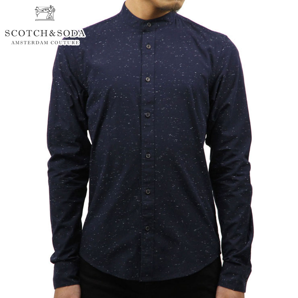 �����å�����ɥ����� SCOTCH��SODA ��������Ź ��� Ĺµ�ɥ쥹����� COLLARLESS SHIRT 136331 0002 NIGHT A39B B1C C1D D6E E06F
