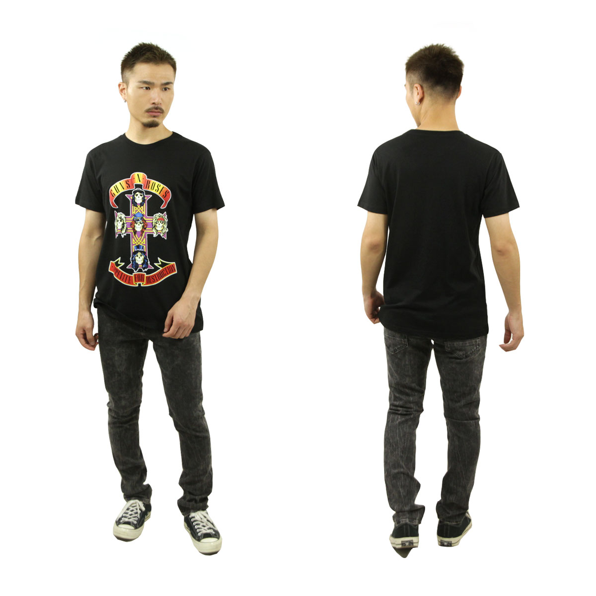 �ߥ塼���å��ƥ� ��� �Х��T����� ������ MUSIC TEE ���å�T����� ���󥺡�����ɡ��������� APPETITE FOR DESTRUCTION GUNS N' ROSES DRSTRUCTION MUSIC TEE