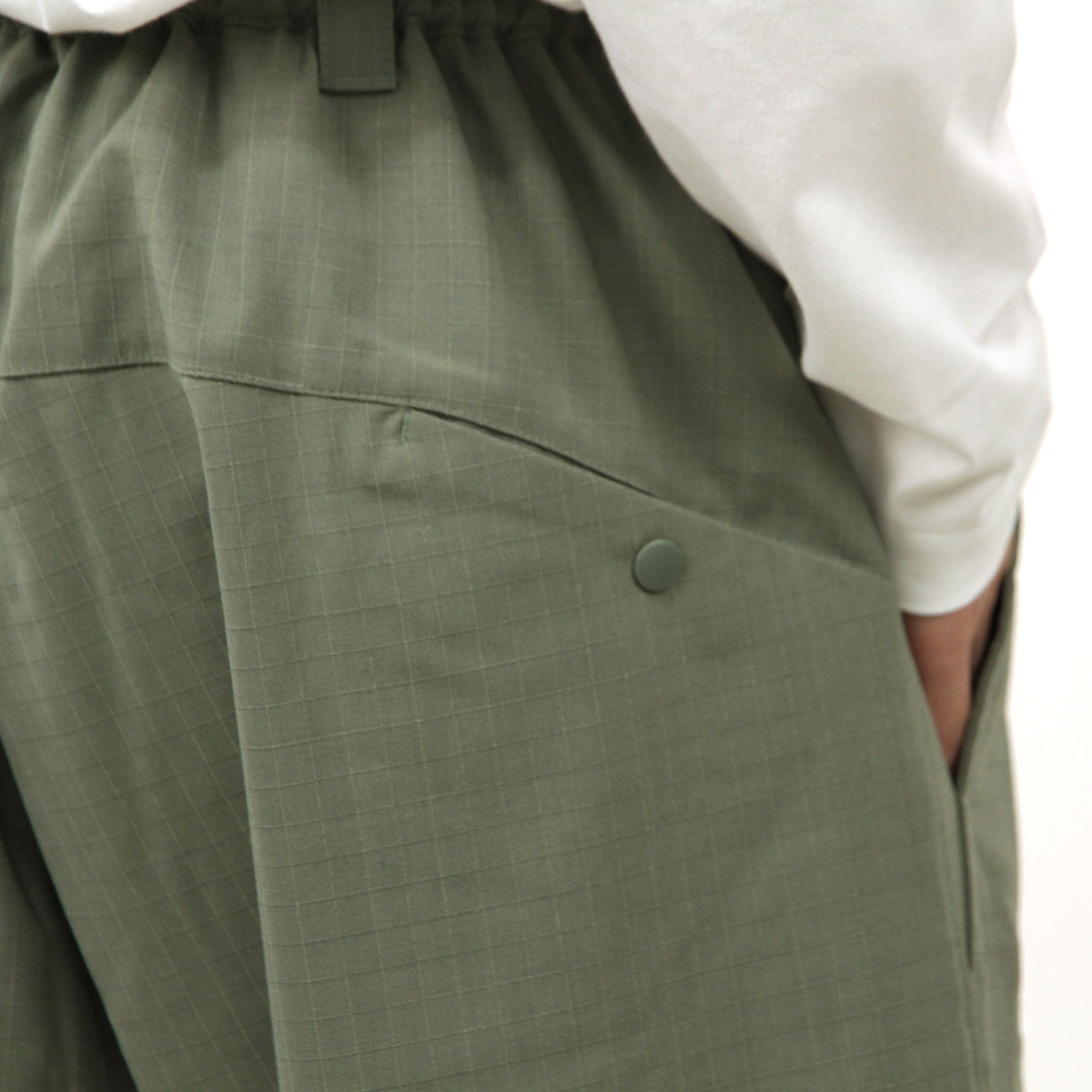 磻꡼  ѥ  Y-3 ܥȥॹ 롼եå ѥ RIPSTOP CUFFED LOOSE FIT EASY CARGO PANTS IP7666 STONE GREEN