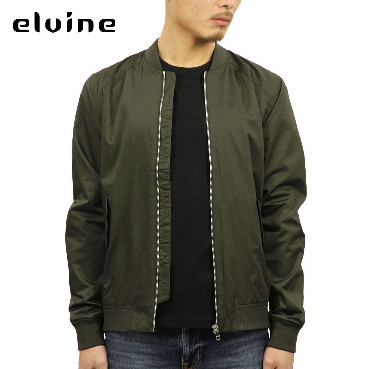 ����Х��� elvine ��������Ź ��� �������� MA-1 �ܥ�С����㥱�å� MA-1 BOMBER JACKET OLIVE NIGHT 1002 968 A91B B1C C1D D4E E08F
