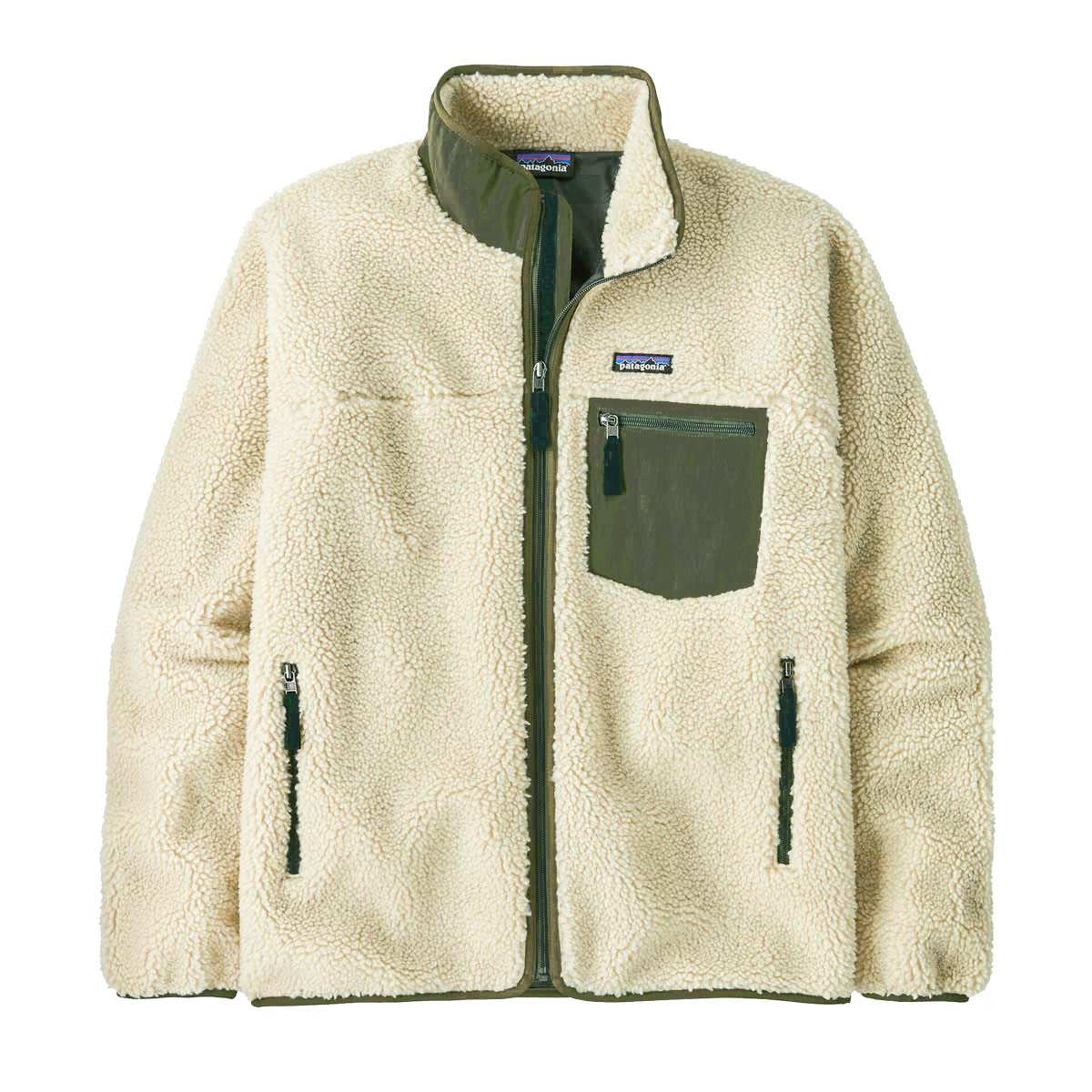 �ѥ����˥� ��� �ե꡼�����㥱�å� ������ patagonia ��ȥ�X ���åץ��å� �ܥ� �������� CLASSIC RETRO-X FLEECE JACKET 23057 DNBA DARK NATURAL W/BASIN GREEN