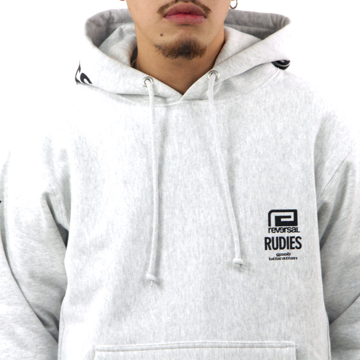 ��С����� ��� �ѡ����� ��������Ź REVERSAL �롼�ǥ����� �ץ륪���С� �ա��ǥ��� RUDIE'S x reversal SWEAT HOODIE �������� rvrud202 AS ASH GREY A06B B1C C1D D5E E02F