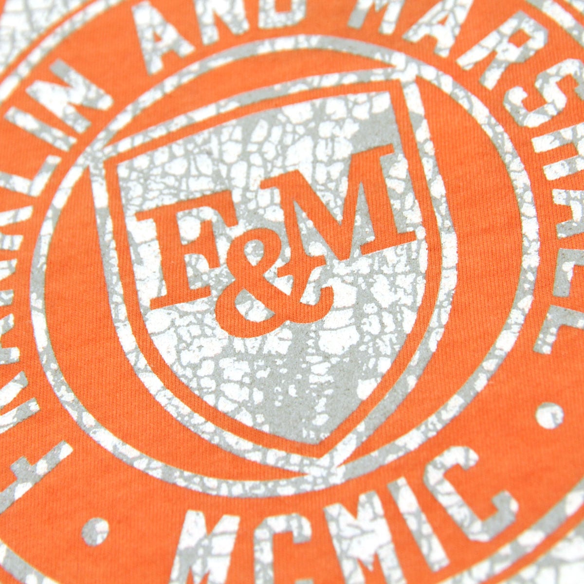 �ե�󥯥�� �ޡ������ T����� ��������Ź FRANKLIN��MARSHALL ȾµT����� ���롼�ͥå�  LOGO TEE SUNSET ORANGE TSMF188AN 45181 4013 A61B B1C C1D D1E E10F