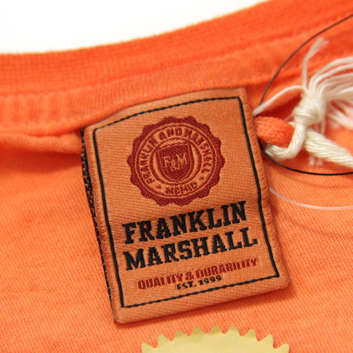 �ե�󥯥�� �ޡ������ T����� ��������Ź FRANKLIN��MARSHALL ȾµT����� ���롼�ͥå�  LOGO TEE SUNSET ORANGE TSMF188AN 45181 4013 A61B B1C C1D D1E E10F