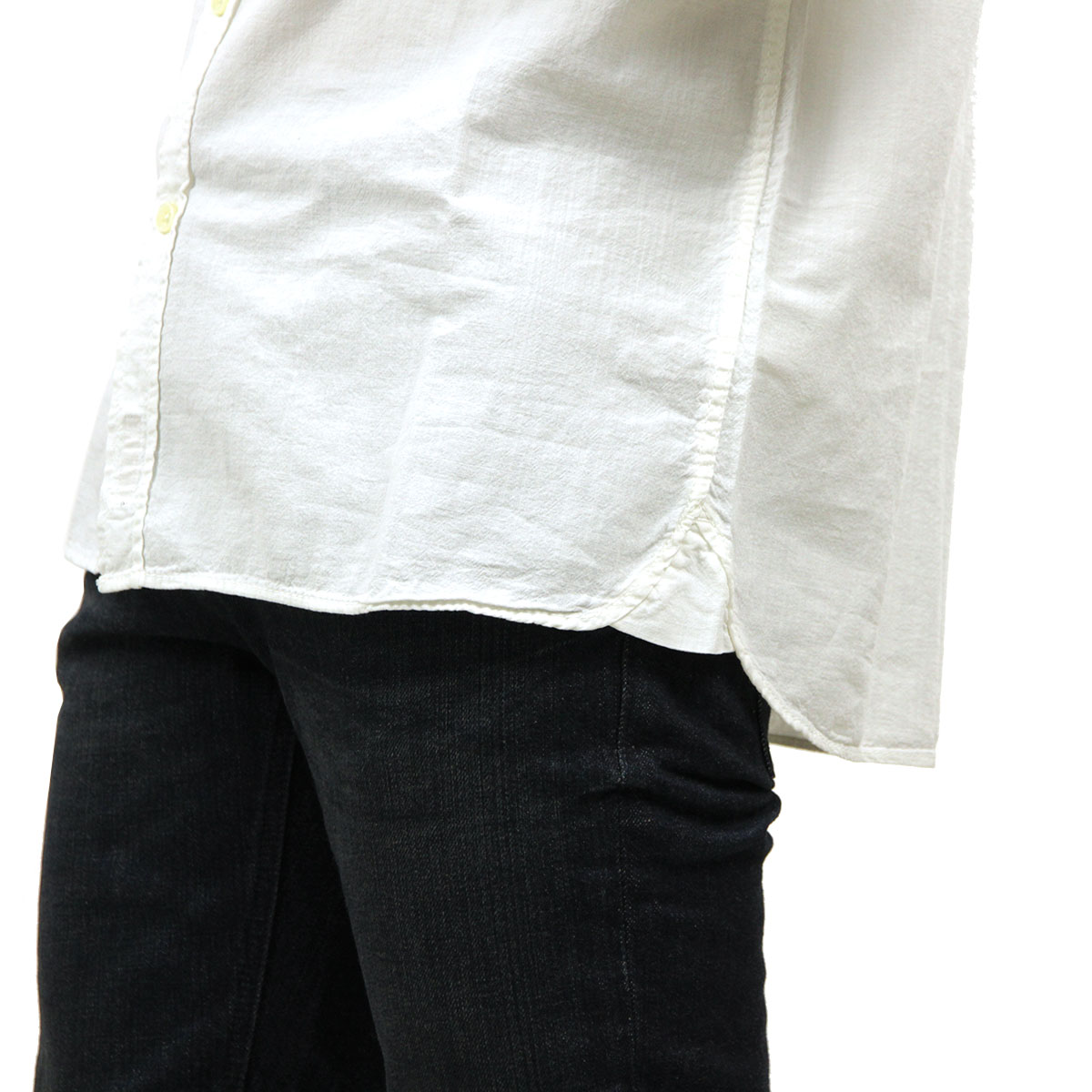 ̡ǥ   Ź Nudie Jeans Ĺµ  HENRY LONG SLEEVE SHIRT OFFWHITE W04 140426 A62B B1C C1D D6E E01F