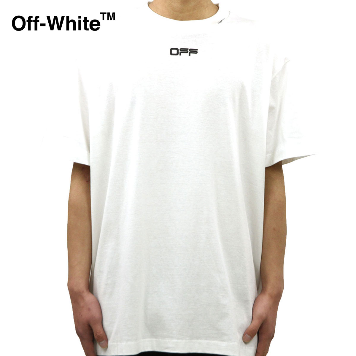 オフホワイト Tシャツ メンズ 正規品 OFF-WHITE 半袖Tシャツ クルー