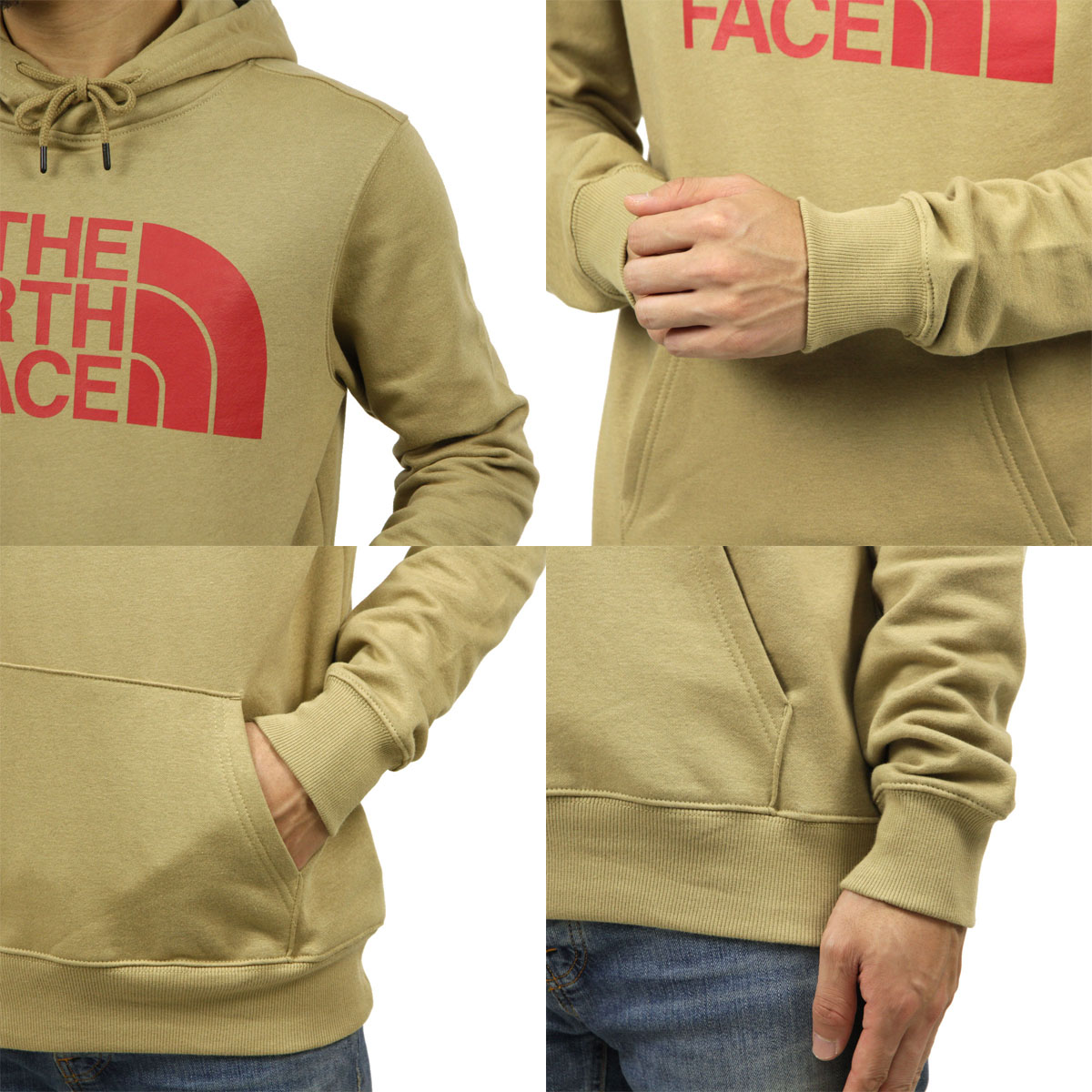 Ρե ѡ   THE NORTH FACE ץ륪Сѡ  HALF DOME PULLOVER HOODIE NF0A4M4B KELP TAN A14B B1C C1D D5E E05F