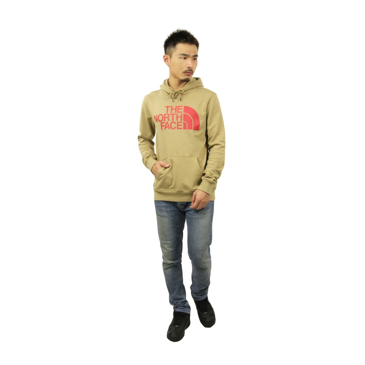 Ρե ѡ   THE NORTH FACE ץ륪Сѡ  HALF DOME PULLOVER HOODIE NF0A4M4B KELP TAN A14B B1C C1D D5E E05F