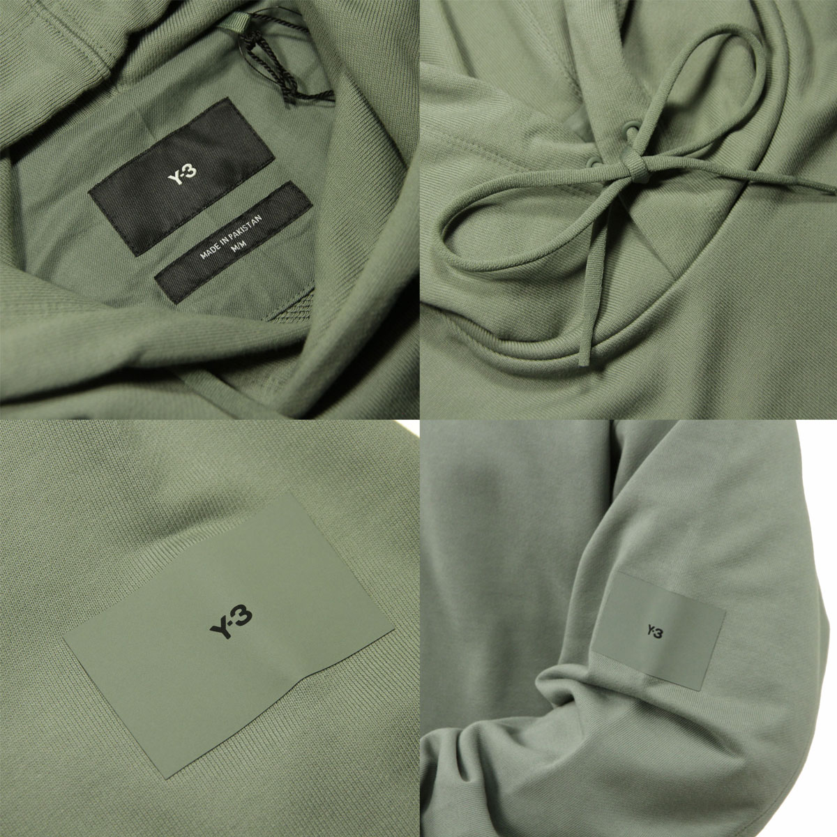 磻꡼  ѡ  Y-3 ץ륪С աǥ FT LOOSE FIT PULLOVER HOODIE IP7698 STONE GREEN