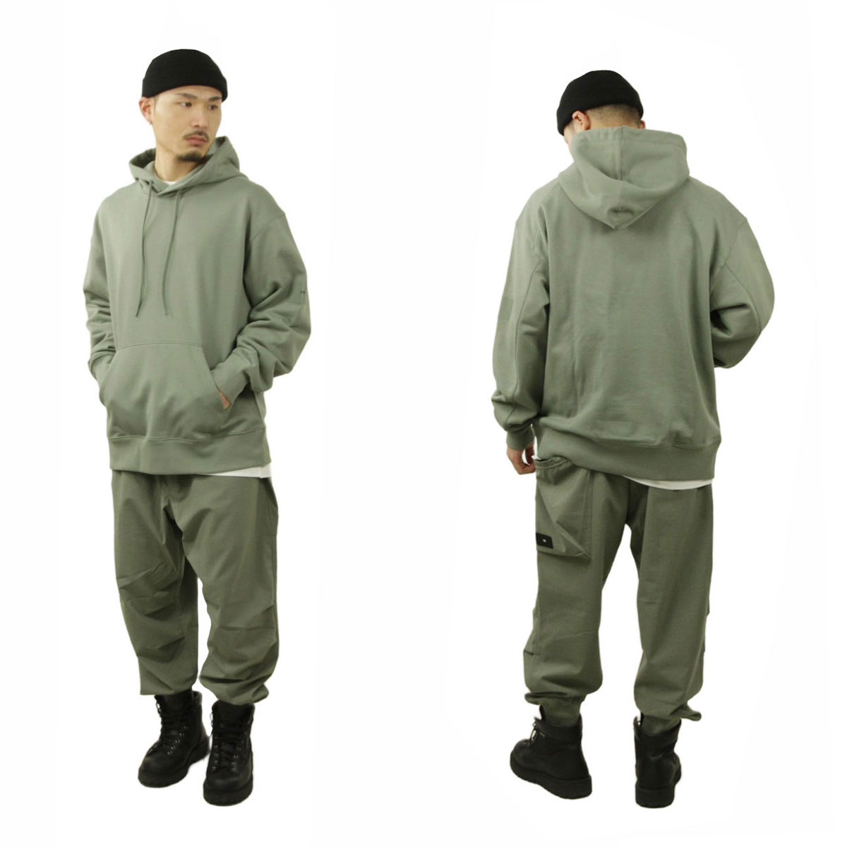磻꡼  ѡ  Y-3 ץ륪С աǥ FT LOOSE FIT PULLOVER HOODIE IP7698 STONE GREEN