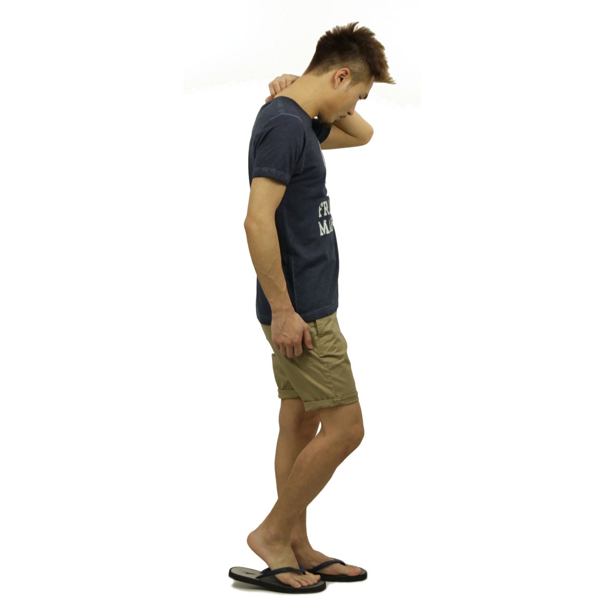 �ե�󥯥�� �ޡ������ T����� ��������Ź FRANKLIN��MARSHALL ȾµT����� ���롼�ͥå�  LOGO TEE NAVY TSMF188AN 45181 4013 A61B B1C C1D D1E E06F