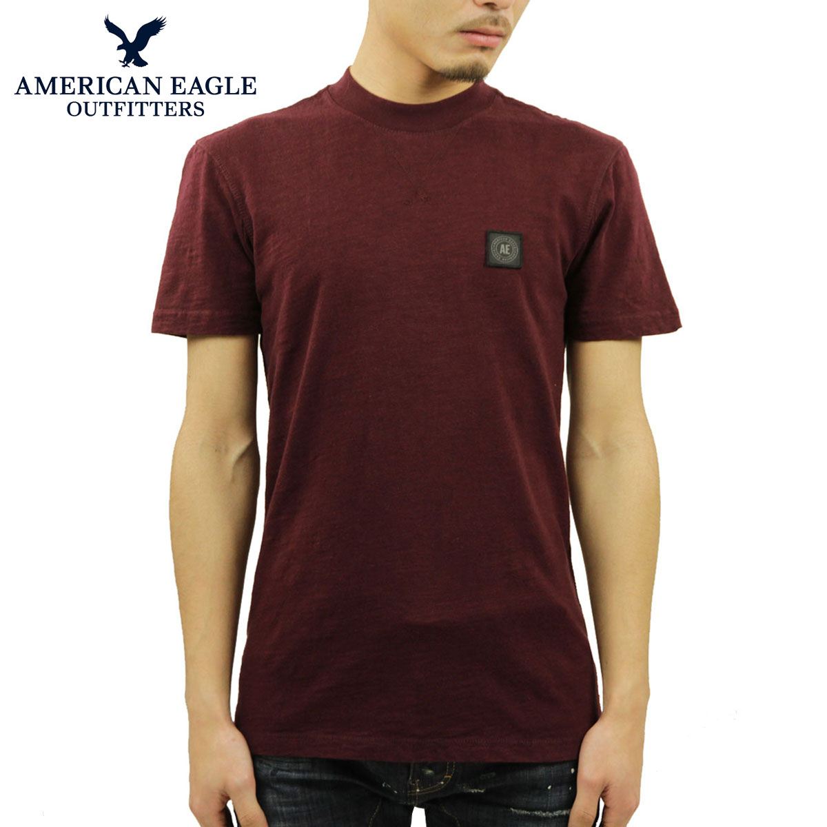 ����ꥫ�󥤡����� T����� ������ AMERICAN EAGLE ȾµT����� ���롼�ͥå� ���� AE COTTON SLUB WORKWEAR T-SHIRT 1162-9802-613 A04B B1C C1D D1E E11F