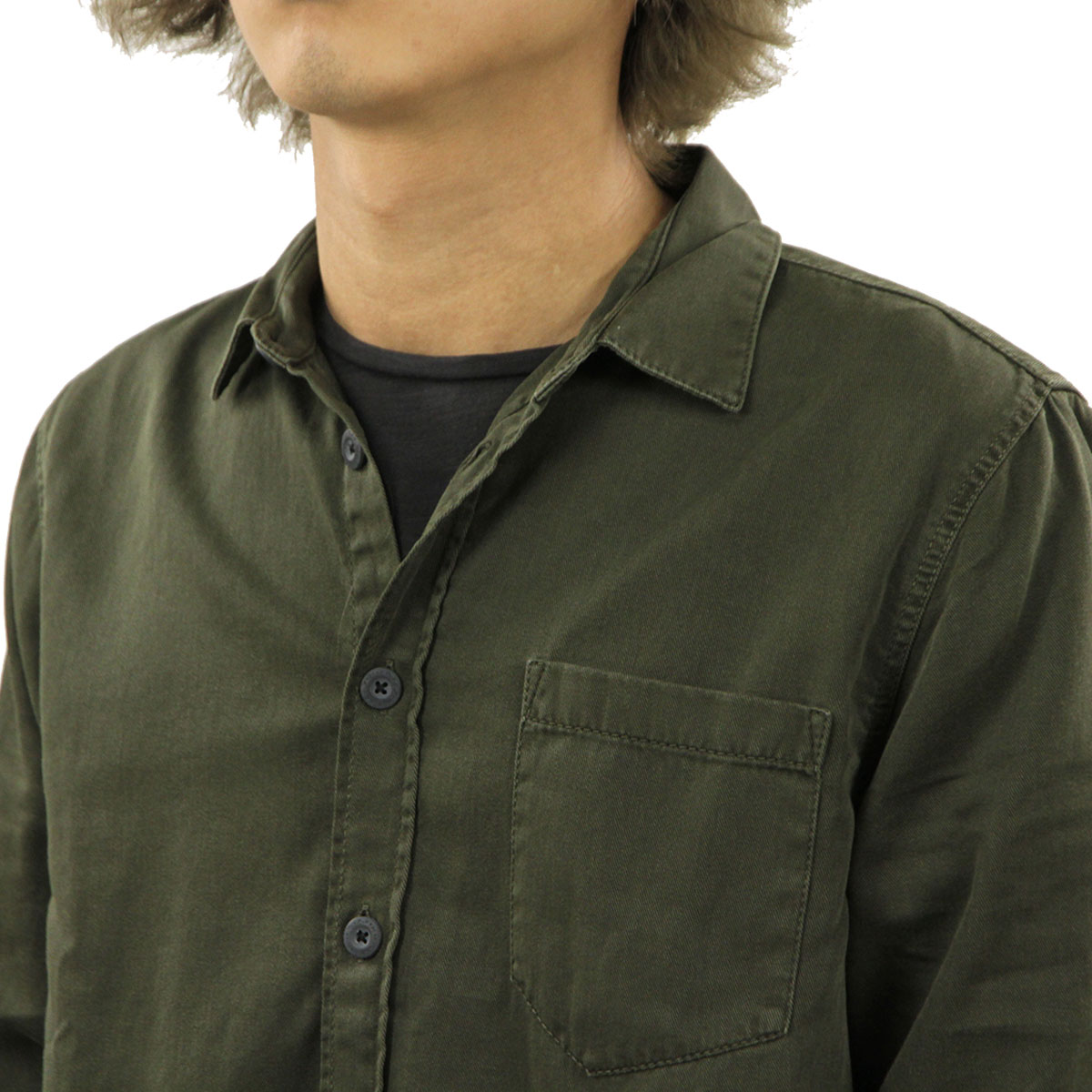 ̡ǥ   Ź Nudie Jeans Ĺµ  HENRY LONG SLEEVE SHIRT BUNKER B86 140501 A62B B1C C1D D6E E02F