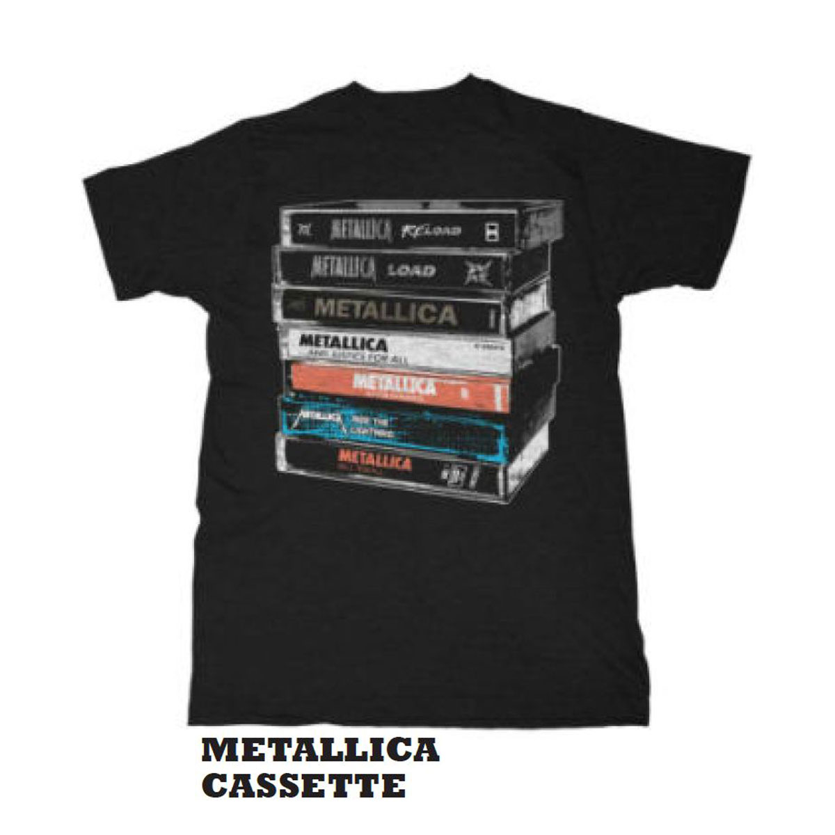 �ߥ塼���å��ƥ� ��� �Х��T����� ������ MUSIC TEE ���å�T����� �᥿�ꥫ �����åȥơ��� METALLICA CASSETTE MUSIC TEE